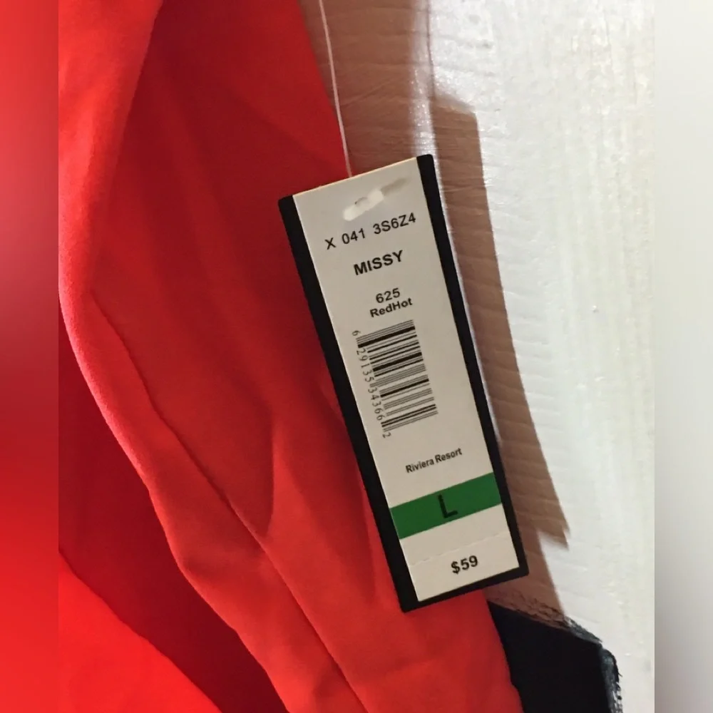 NWT Red Ruffled Top - Picture 3 of 4